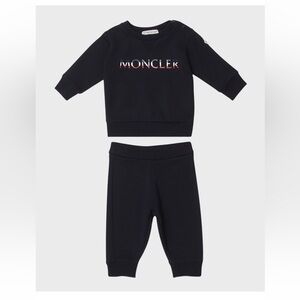 🔴⚫️⚪️Moncler Kids Black Set with Red Details NWT